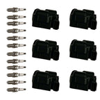 Set of 6 Ignition Coils & 12 Spark Plugs for Mercedes-Benz C-Class