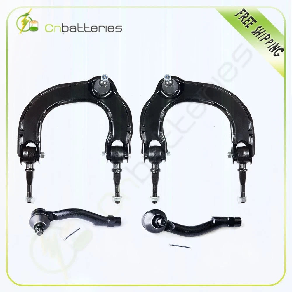 Set of 4 Upper Control Arms & Outer Tie Rods for Kia Optima (2001–2006)