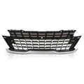 Front Bumper Upper Grille with Camera Hole Chrome for Kia Carnival (2022–2024)