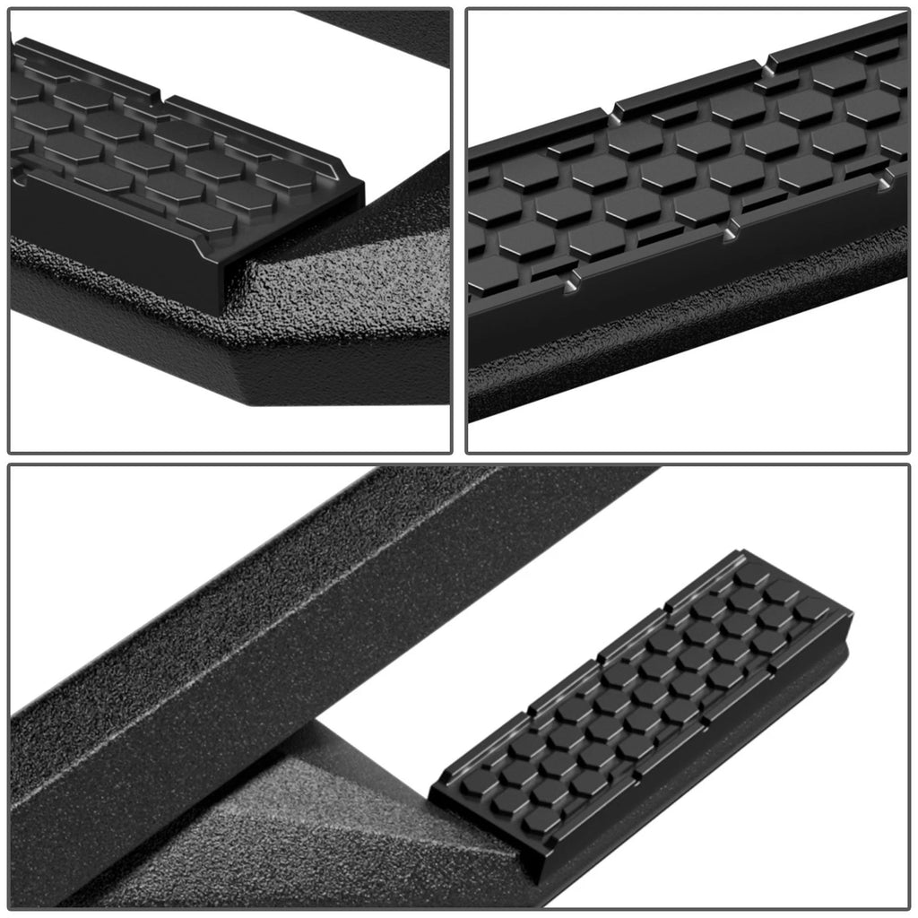 Pair of Mild Steel Side Arm Step Bar Running Boards for Jeep Wrangler JL (2018–2022)