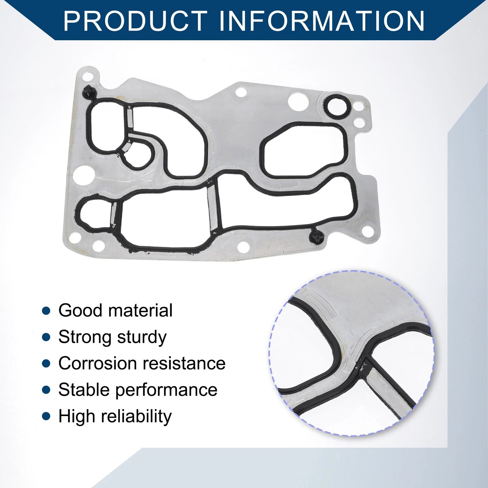 Engine Oil Filter Housing Gasket for BMW 328d xDrive (2014–2018) No.11428516396