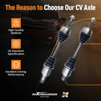 Front CV Axle Pair for Mercedes-Benz C300 C400 (2015–2017) L4 V6