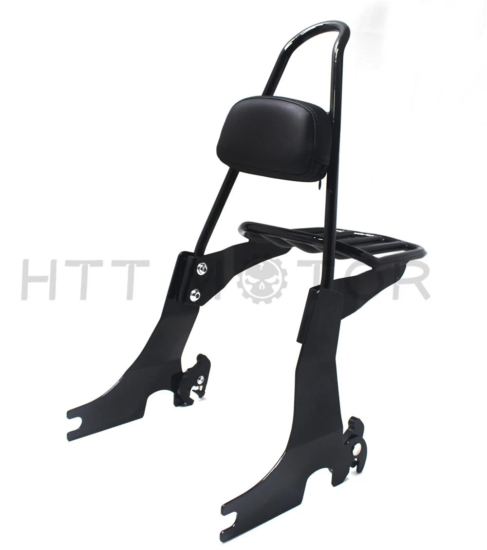 Detachable Sissy Bar Backrest & Luggage Rack for Harley Sportster (2004–2016)
