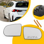 Pair Mirror Glass for Jeep Cherokee (2014–2023) Left Right Convex