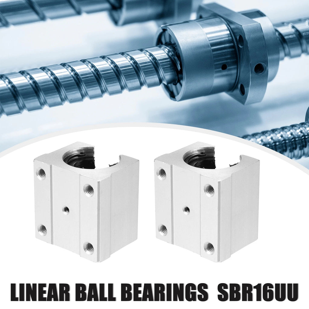 Set of 4 SBR16UU Linear Ball Bearings for Cars (16mm ID x 45mm OD x 33mm)