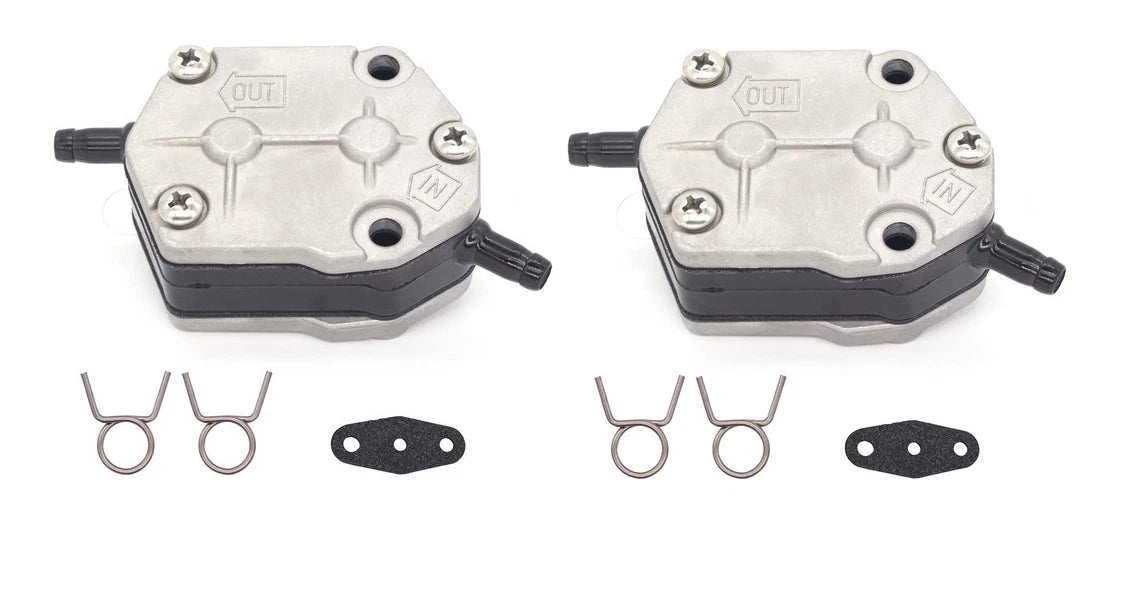 2Pcs Fuel Pump & Gasket Kit for Suzuki 2-Stroke 9.9-65 HP (Outboard)