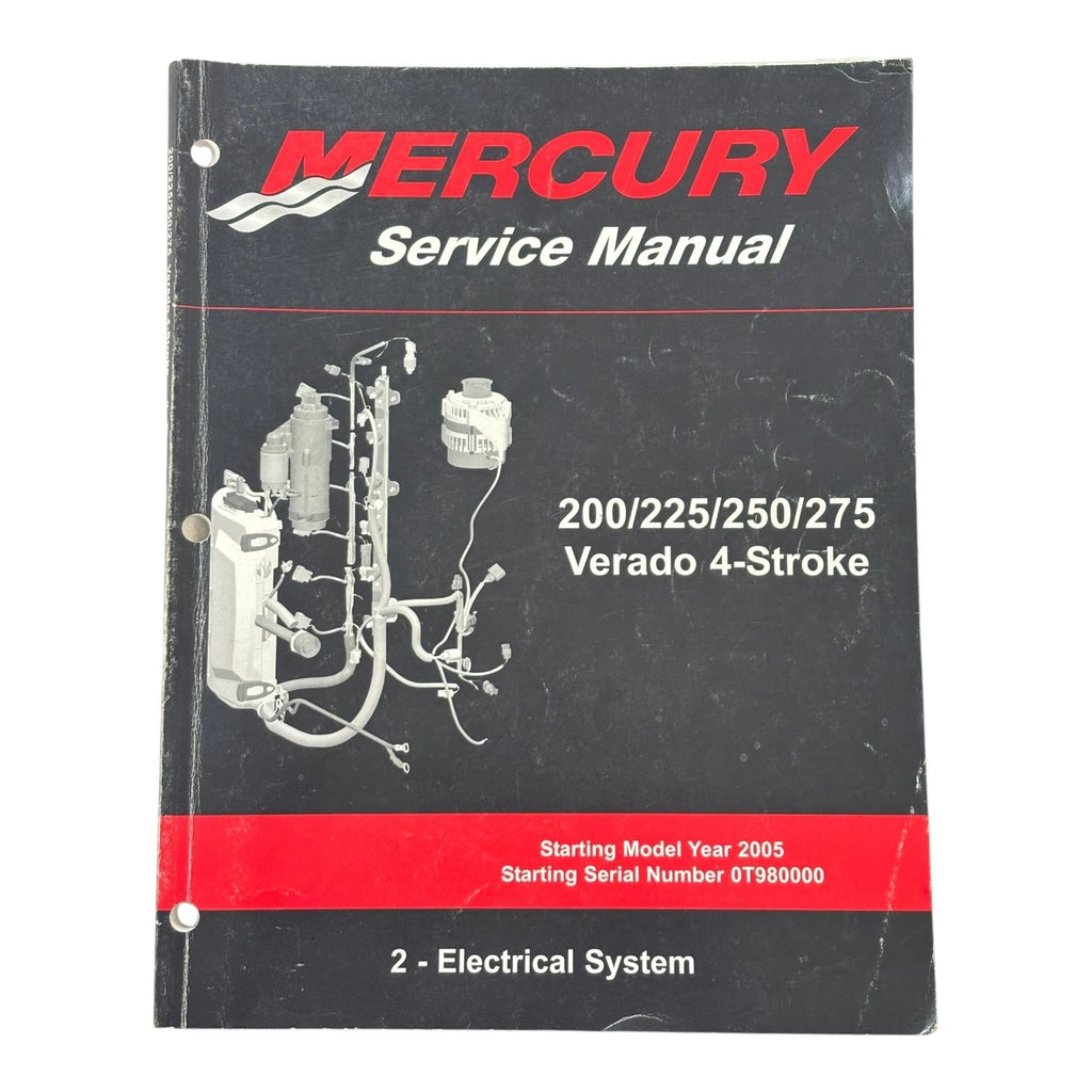 Service Manual for Mercury Verado 200/225/250/275 (2004–2023) 90-897928200