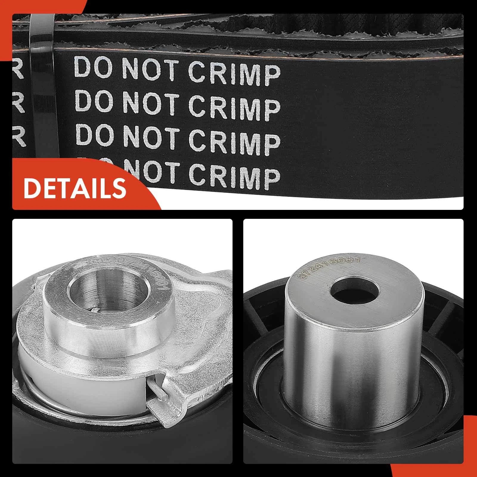 7x Timing Belt Kit for Ford Contour Escort Mercury Mystique (1998–1999)