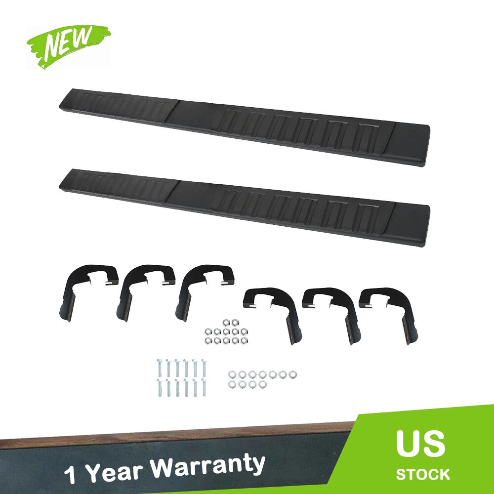 Set of 2 Running Boards for Silverado Sierra 1500 (2019–2023) 6" Side Steps