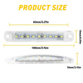10x LED White Side Marker Light Strip for Pickup Trailer (EXV)