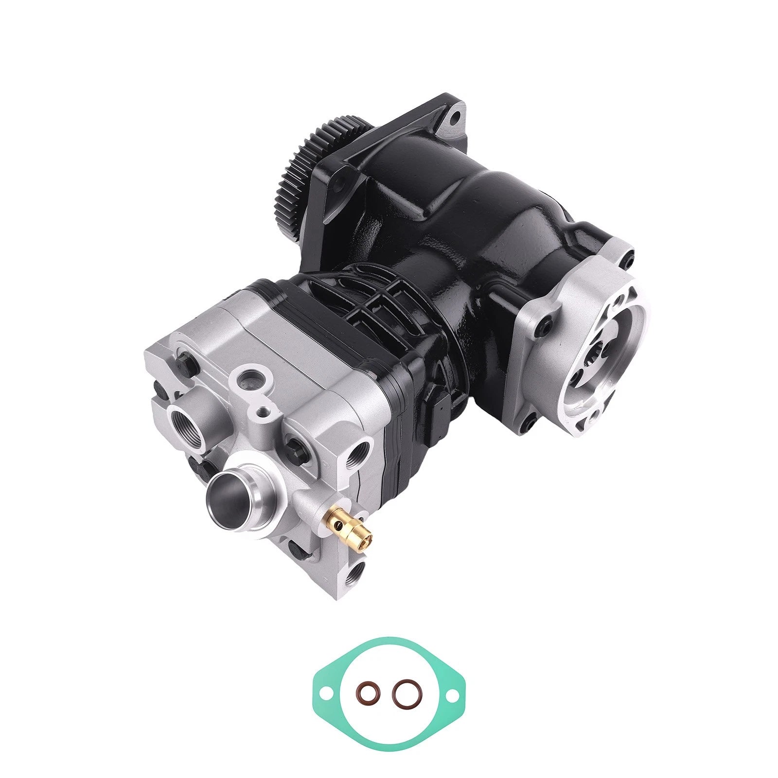 Air Compressor for Detroit Diesel DD15 (2011–Present) EA4711302515 Black