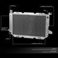 3-Row Racing Aluminum Radiator for Ford F-150/F-250/Bronco 5.0L/5.8L (1985–1996)
