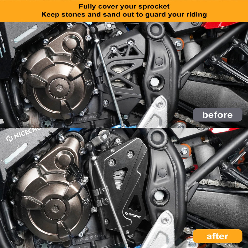 CNC Chain Case Saver Cover Guard for Yamaha Tenere 700 (2019–2024)