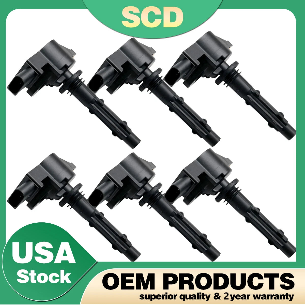 Set of 6 Ignition Coils for Mercedes-Benz Dodge (2005–2010) UF535