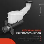 Brake Master Cylinder with Reservoir & Sensor for Chevy Cobalt Pontiac G5 (2005–2010)