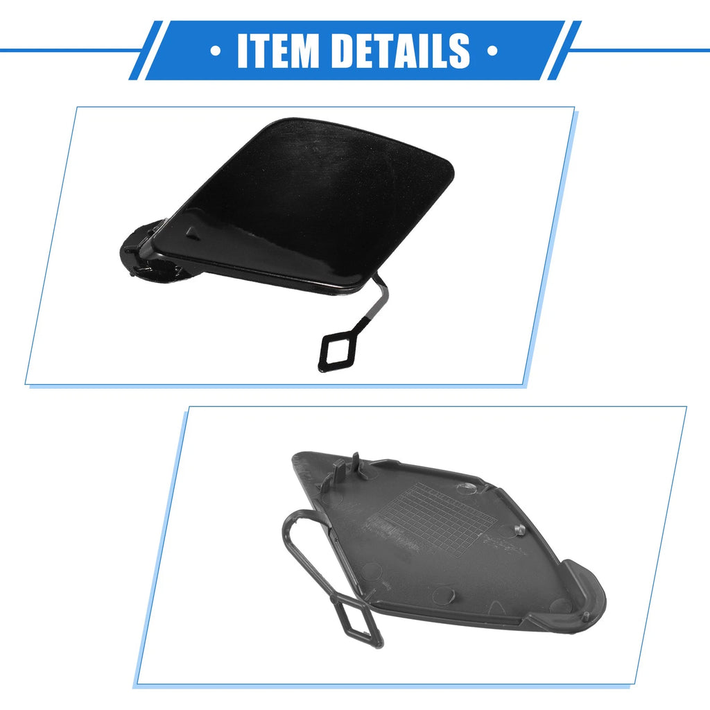 Tow Hook Eye Hole Cover for BMW 320i (2013–2018) - Plastic Black