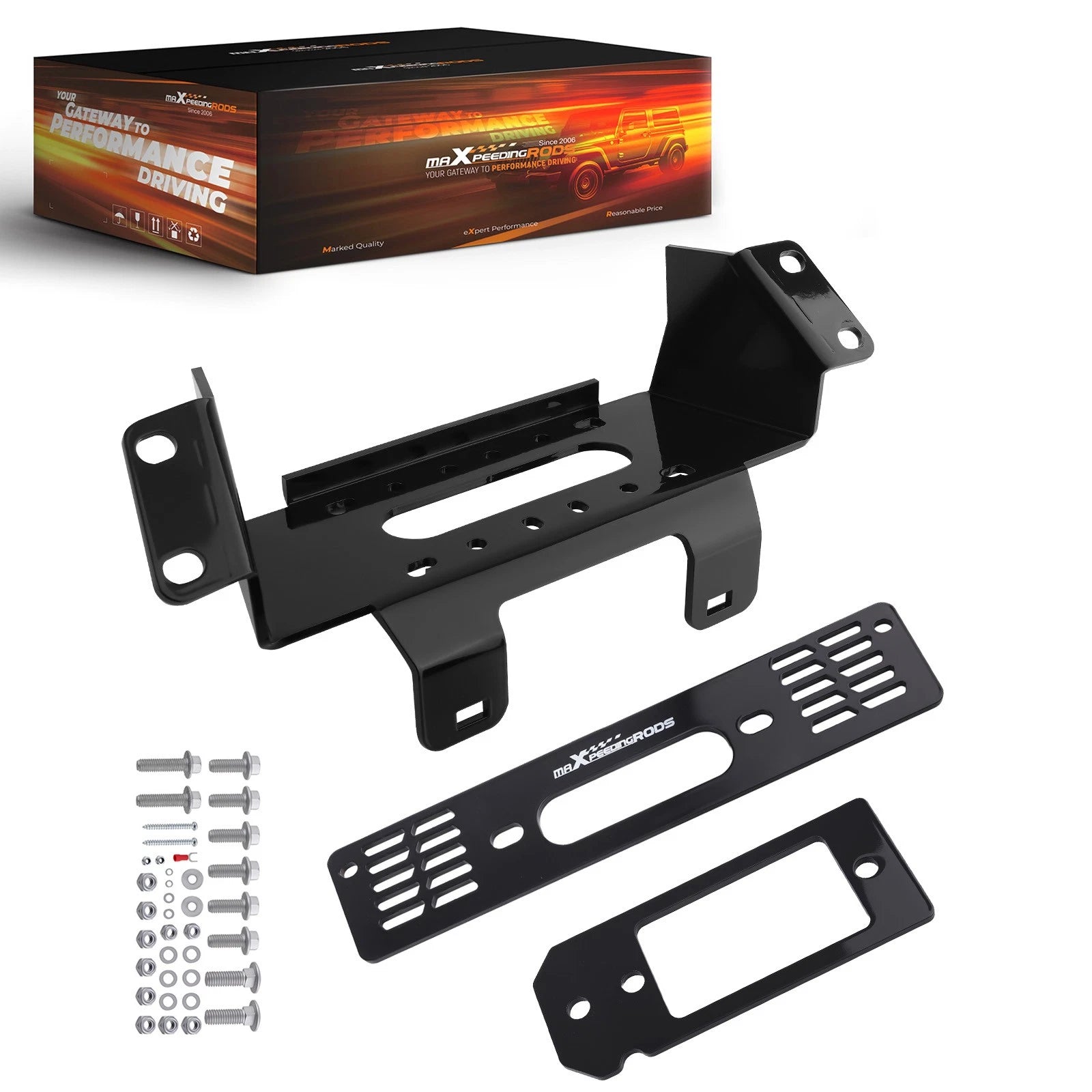 Front Winch Mount Kit for Polaris Ranger 500 570 700 800 (2009–2019)