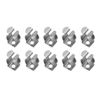 10 Spring Terry Clips for Tools - 304 Stainless Steel