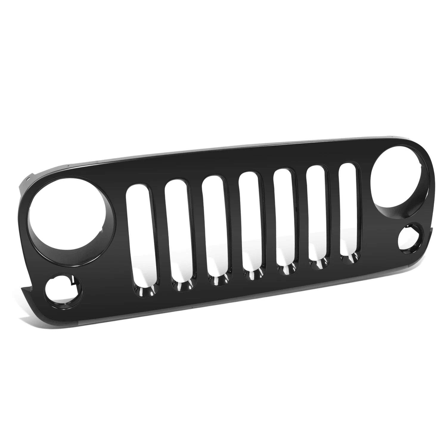 Front Grill Bumper Grille for Jeep Wrangler JK (2007–2017) Black Matte