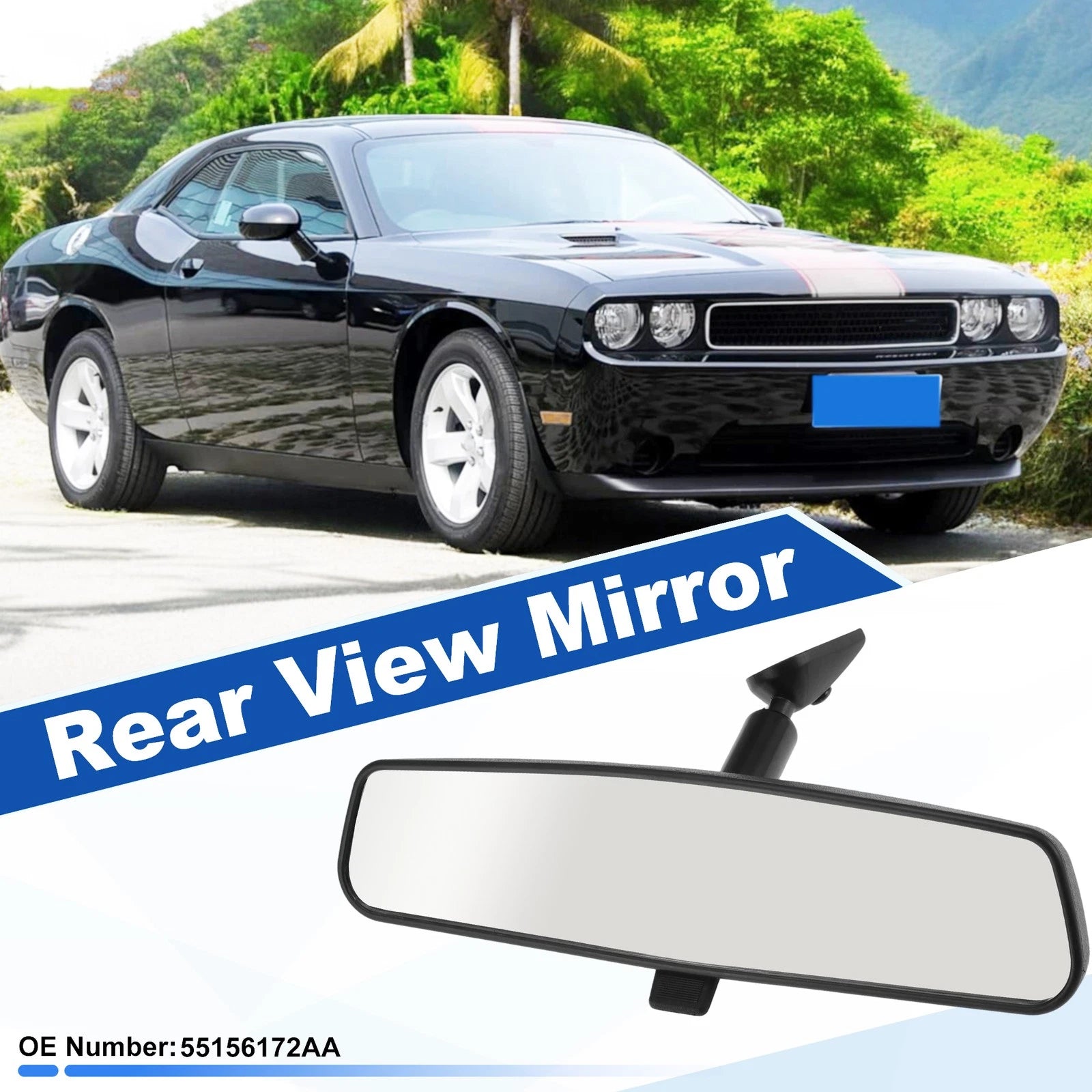 Interior Rearview Mirror for Jeep Wrangler (2001–2017) 55156172AA