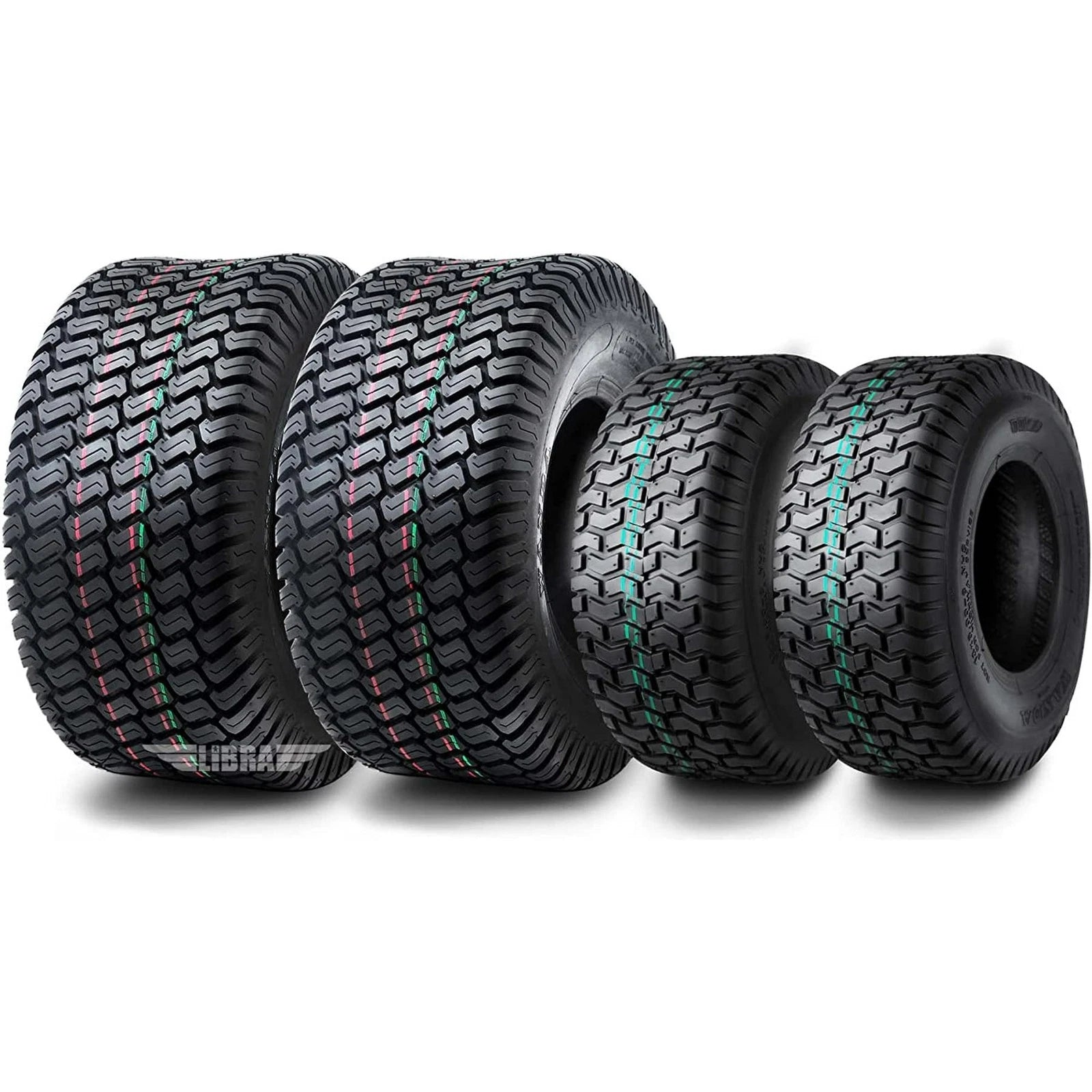 Set of 4 Wanda Lawn Mower Turf Tires 13x5-6 & 20x10-10 4PR -13106/13041
