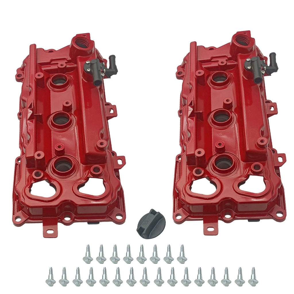 Aluminum Red Valve Covers for Infiniti QX60 (2015–2016) & Nissan Maxima (2009–2020)