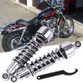 2X 11.75" Chrome Rear Shocks Absorber for Harley Sportster XL883 1200 (2004–2023)