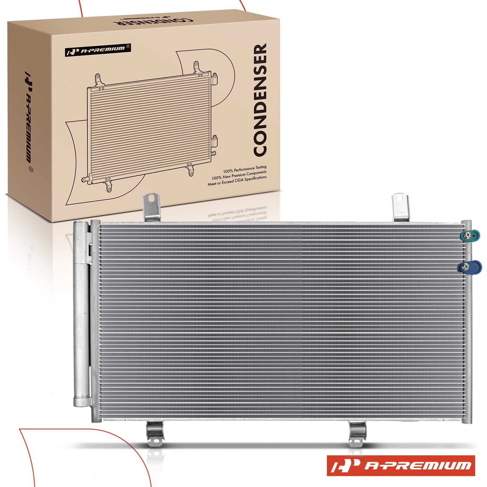 A/C Condenser w/ Receiver Drier & Bracket for Toyota Camry Avalon Lexus (2015–2018)