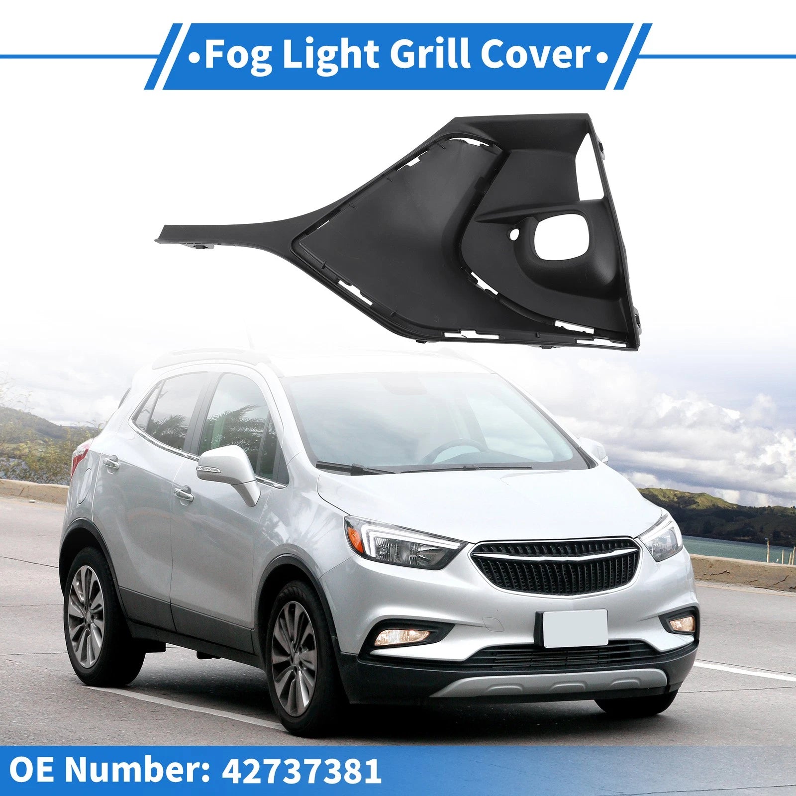 1 Pc Fog Light Grill for Buick Encore (2020–2023) No.42737381
