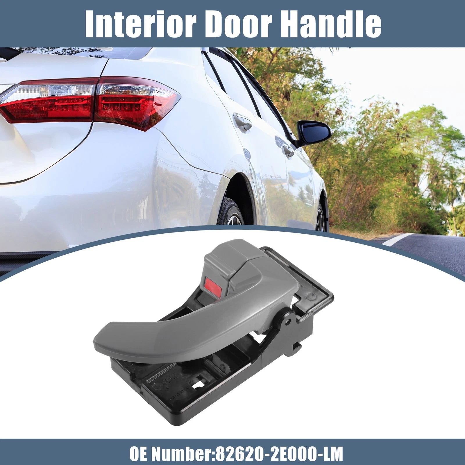 Right Interior Door Handle for Hyundai Tucson (2005–2009) No. 82620-2E000-LM