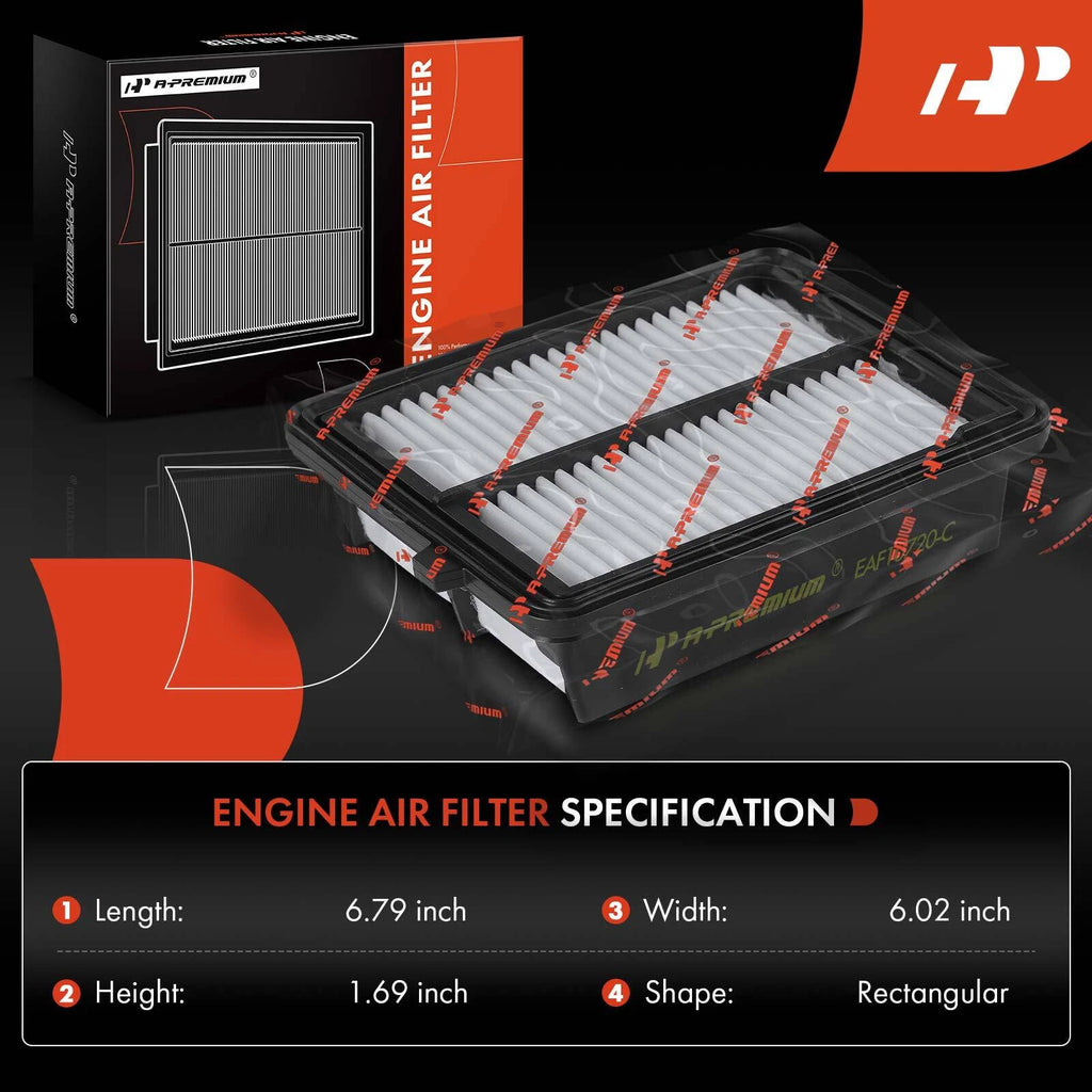 2X Engine Air Filter for Honda Insight (2010-2014)