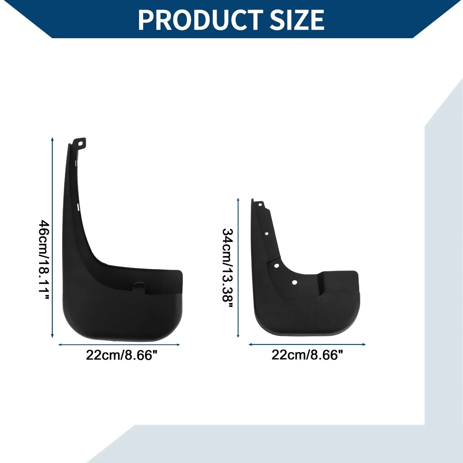 Mud Flaps Splash Guards for Mercedes-Benz Vito V-Class (2016-2023)