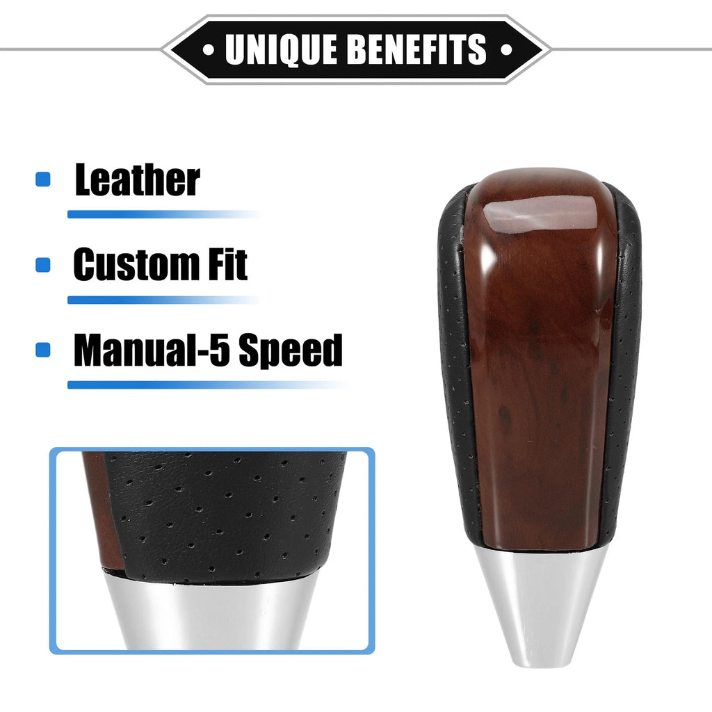 Automatic Gear Shift Knob for Toyota Land Cruiser (2008–2021) Drilled Wood Grain