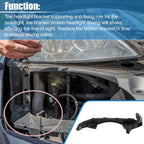 Left Driver Side Headlight Support Bracket for Honda Accord (2013-2017)
