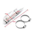 Chrome Exhaust Muffler Pipe Heat Shield Cover for Cafe Racer Bobber