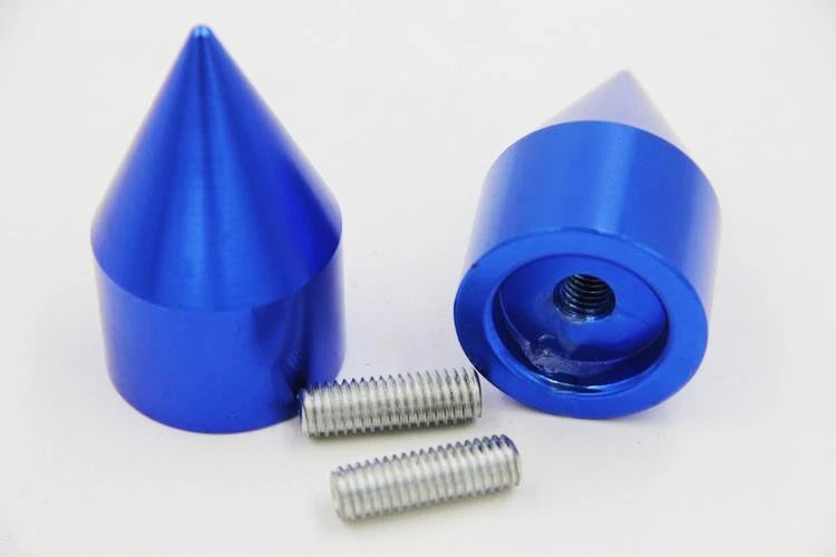 Spike Bar Ends Weights Sliders Blue for Kawasaki ZX6R-636 ZX14 ZX900 Ninja 500R