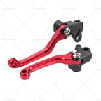 CNC Pivot Brake Clutch Levers Red for Honda XR250 CR125R CRF450R CR500 (1996–2007)