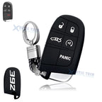 White 392 Silicone Remote Key Chain Shell Cover for Jeep, Chrysler, Dodge (2014–2025)