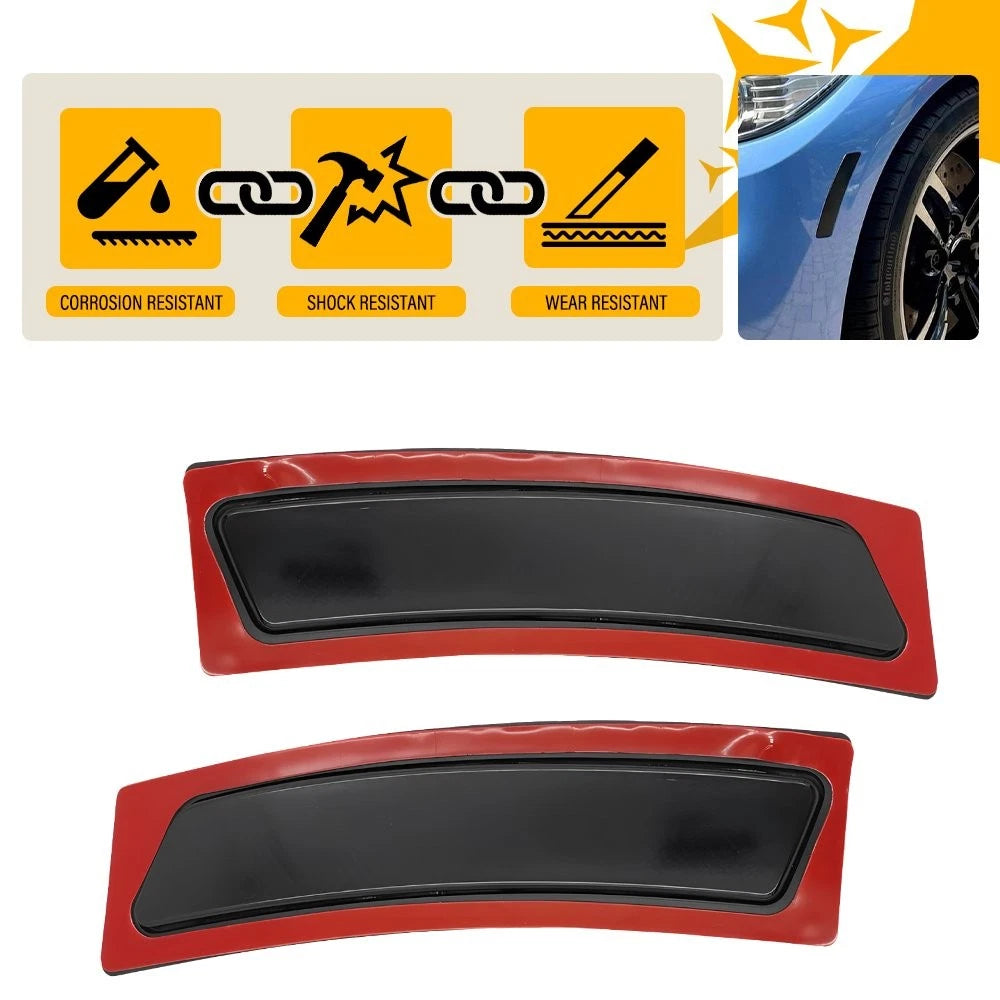 Set of 2 Smoke Front Bumper Reflectors for BMW F32 F33 F36 4-Series (2014–2019)