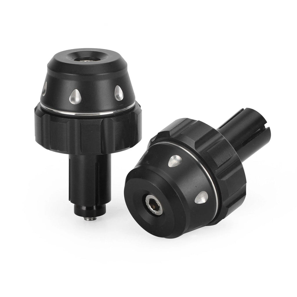 Bar End Weight Plugs for Universal Motorcycle 22mm 7/8" (CNC, Black)