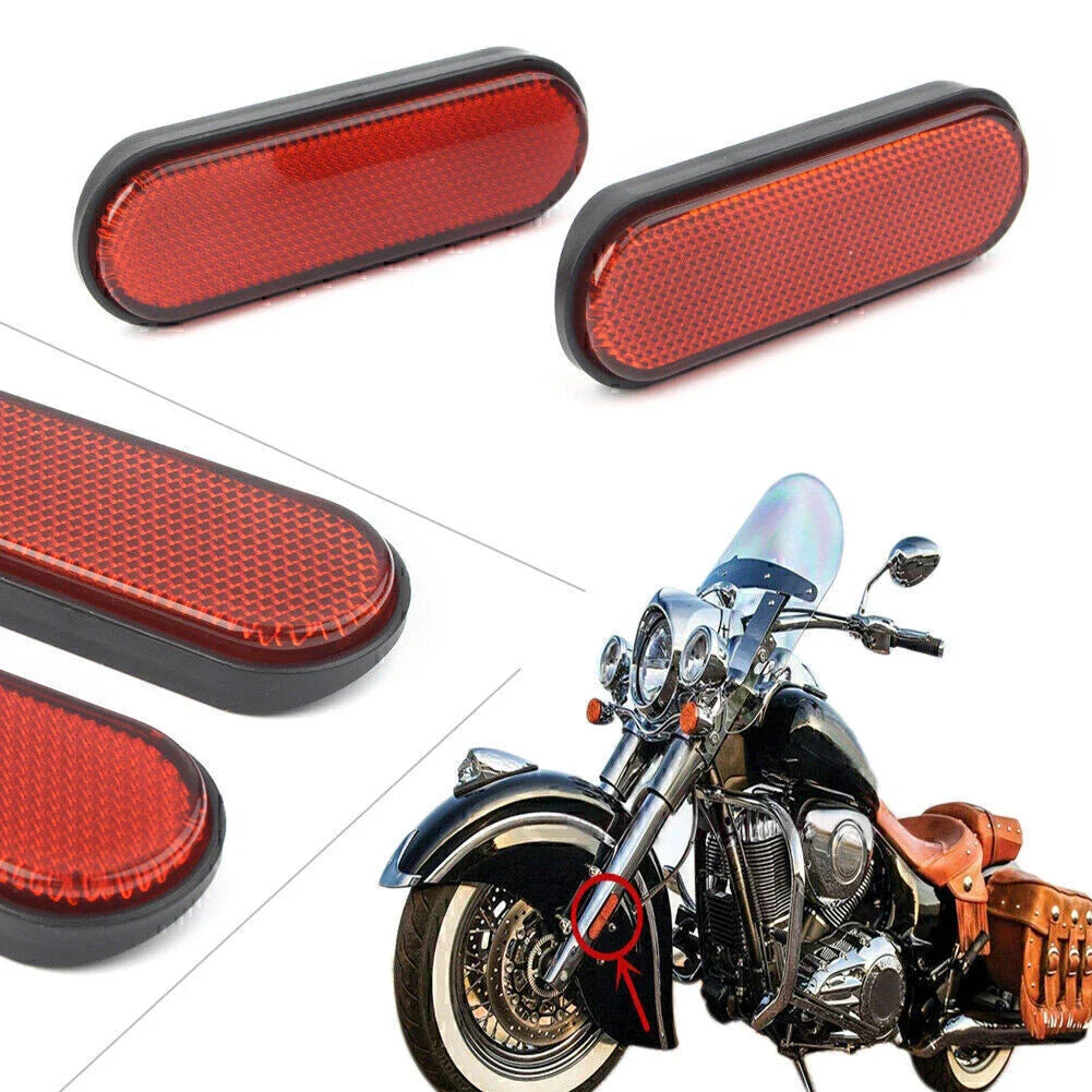 Red Front Fork Leg Reflector Cover for Victory Judge, Hammer, Hard-Ball