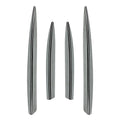 Fog Light Strips Grille Cover Trim Chrome for Mercedes Benz A Class (2023)