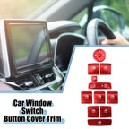 Window Switch Button Cover Trim for Hyundai Elantra 2021-2022 Red