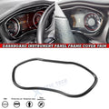 Carbon Fiber Dashboard Instrument Frame Cover for Dodge Challenger (2015–2025)