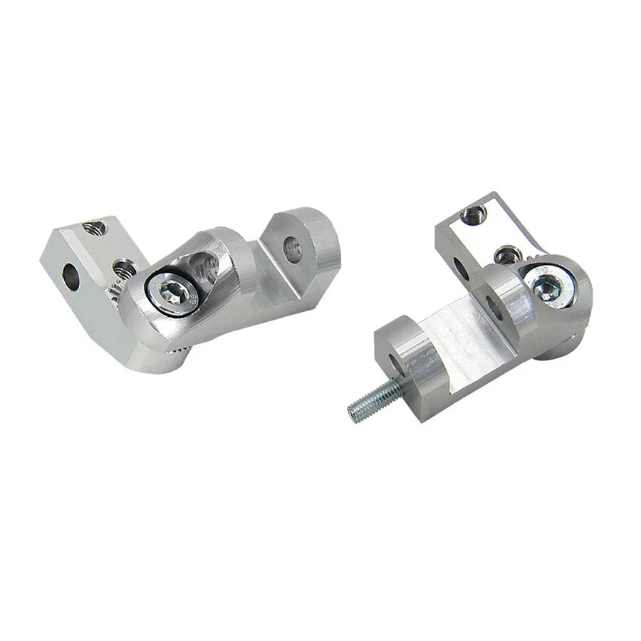 Silver Aluminum CNC Motorcycle Foot Pegs