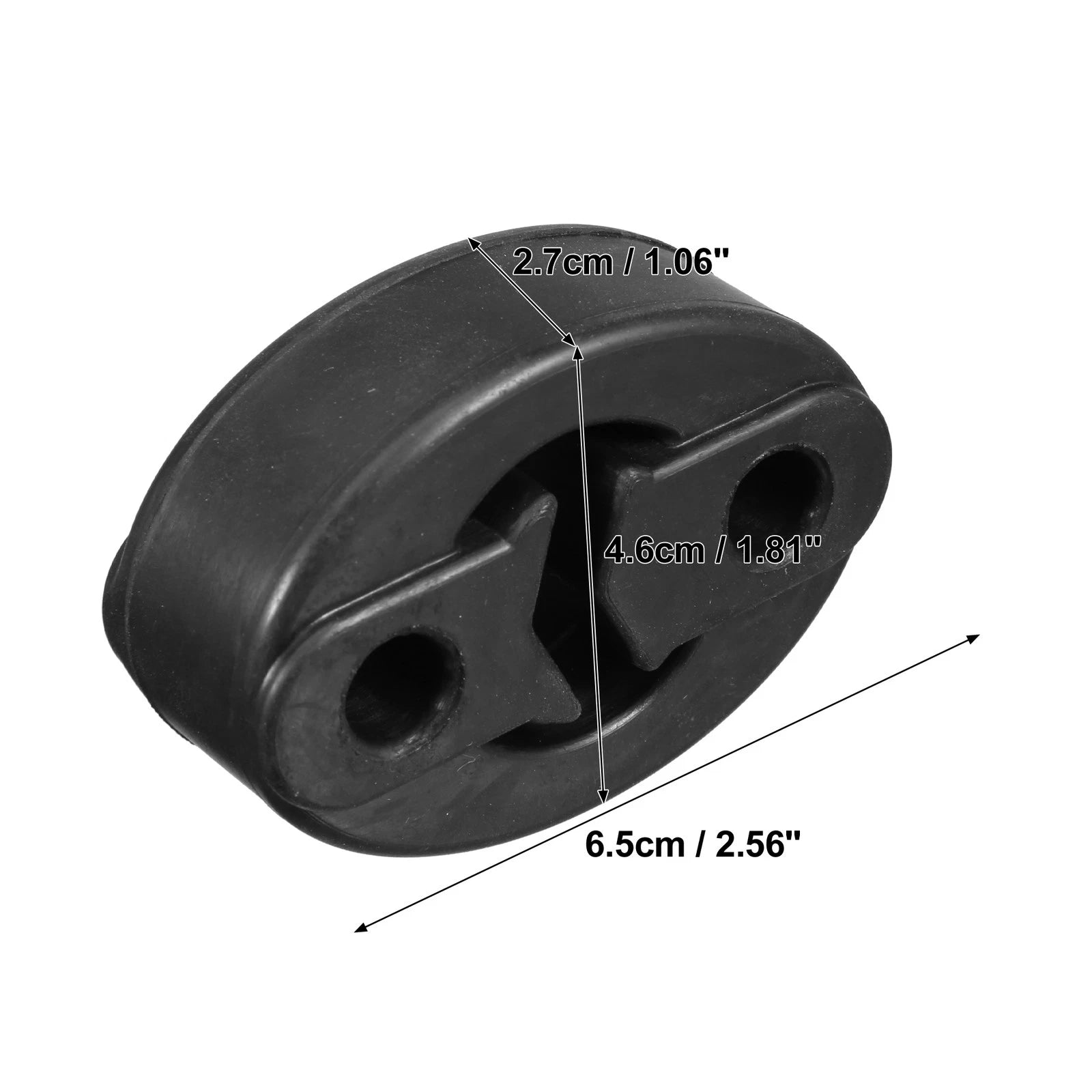 Set of 2 Rubber Exhaust Hanger Bushings for Chevrolet 