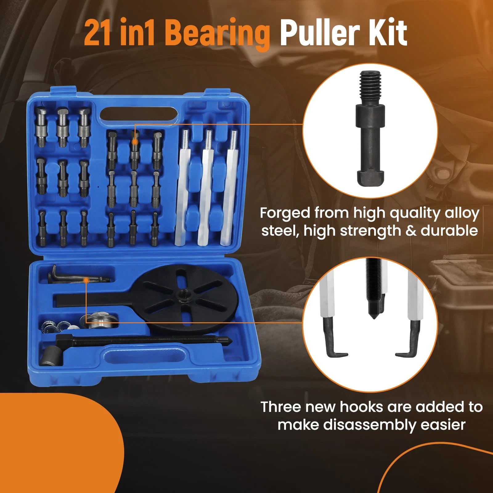 3-Jaw Bearing Puller Tool for Automotive Applications