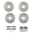 Brake Rotor & Akebono ProACT Ceramic Pad Kit for Chevrolet Suburban 1500