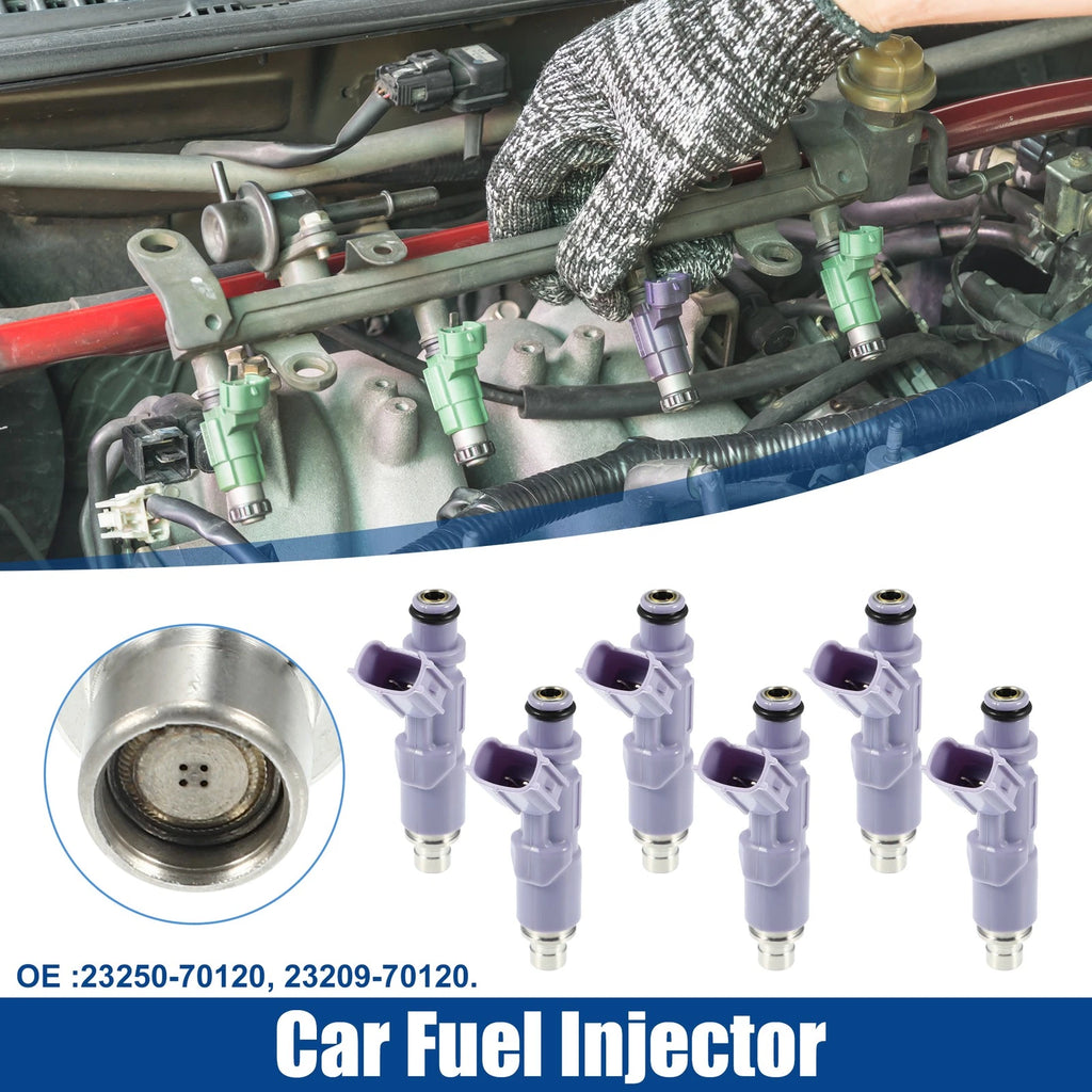 6X Fuel Injector Nozzle 23209-70120 for Lexus IS300 (1999–2005) 3.0L