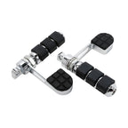 Chrome Anti Vibration Stirrup Heel Foot Rest Pegs for Harley Softail (2000–2023)